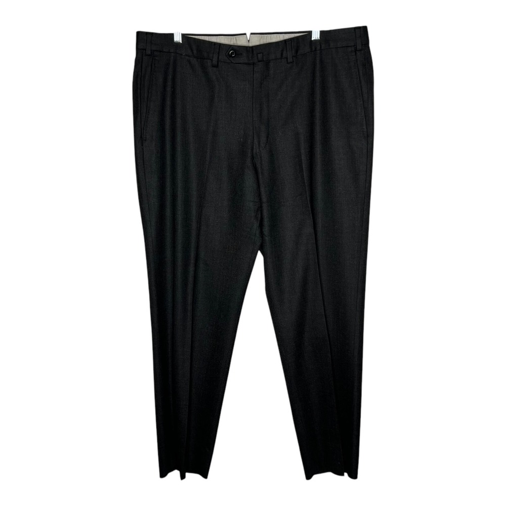 Ermenegildo Zegna Dress Pants Mens 38 Gray Wool Blend Micronsphere Career Office